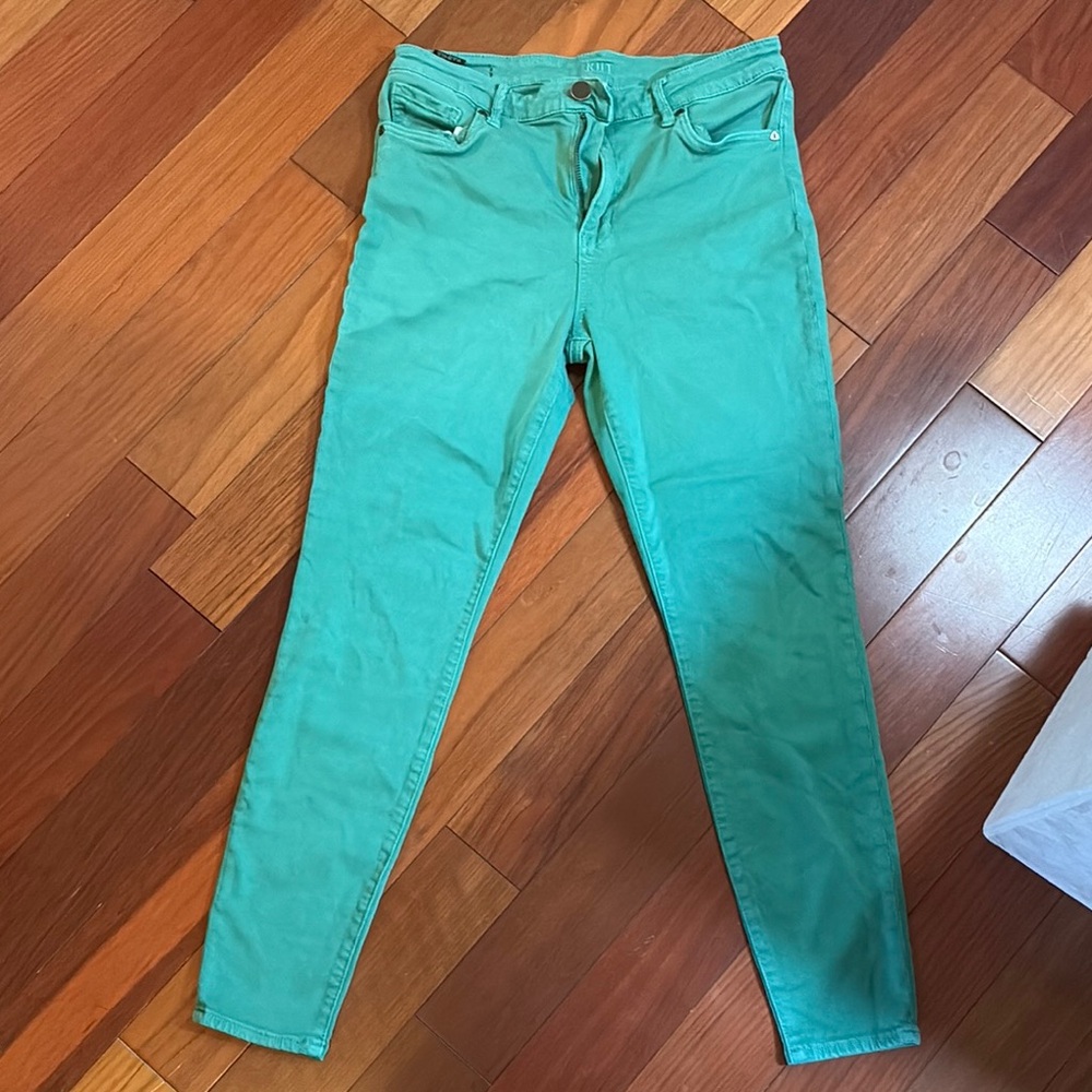 Kut from the Kloth Green Skinny Jeans